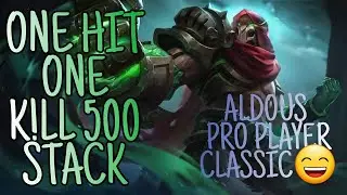 ONE HIT ONE K!LL ALDOUS GAMEPLAY #mobilelegends #aldoustopglobal #mlbb #aldousgameplay