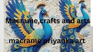 Macrame beautiful peacock krishna is live!/#macrame/#shorts/#short/#yt/#ytshorts/#live/#wallhanging