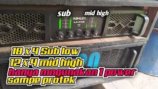 tes power ashley LA-412i untuk sub sampe protek