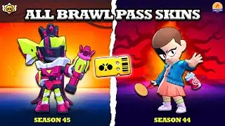 Brawl Stars | Все скины Brawl Pass | Обновление 44-го и 45-го сезонов
