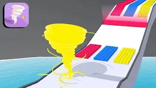 MAX LEVEL in Crazy Tornado Colors ● NEW UPDATE!! All Levels Gameplay iOS,Android #1