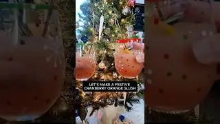 Cranberry Orange Slush | Easy Frozen Holiday Cocktail #holidayrecipes #cocktails #shortsvideo