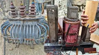 How To Rapair 100kva step down transformer// Restore water damage high voltage transformer
