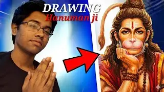 How to Draw Hanumanji | easy drawing | 🔴 LIVE DRAWING