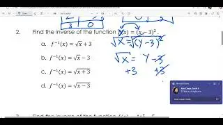 1/23/26 AR Warm Up, Review & Quiz Quadratic Inverses #mrglee