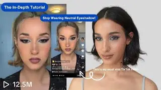 Step By Step Blue Eye Makeup For Brown Eyes | My Most Viral TikTok Makeup