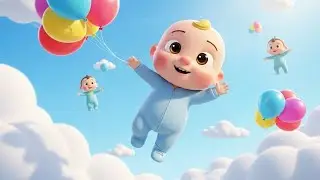 Colorful Balloons Hop with Zuzu | Jump, Count & Play | Toddler Learning Action Song for Kids