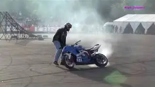 Участник №37 Класс мото Stunt Battle 2019. Киев. Moto open fest. Suzuki GSX-R 750