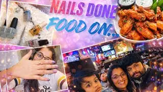 Nails Done 💅 Food On 🍗 Family Time ❤️ ||sowmya&rsquo;s world from USA#manicure #homeremedies #telugu