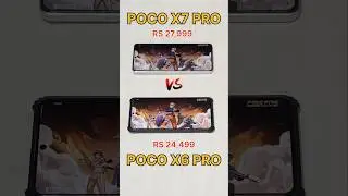 POCO X7 PRO😈 vs POCO X6 PRO💀 90FPS vs 120FPS - FREEFIRE GAMING TEST #freefire #pocox6pro #pocox7pro