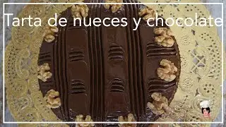TARTA DE NUECES Y CHOCOLATE