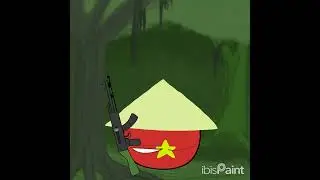 Vietnam Art Timelapse #countryballs #countryballart