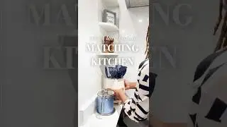 Why I Love Matching Kitchen Tools 🤍 : #KitchenAesthetic #organizedhome #youtubeshorts