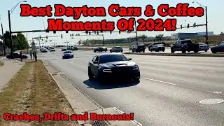 Best of Dayton Cars & Coffee 2024! (Crashes, Drifts & Burnouts)
