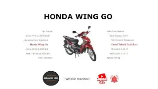 Honda Wing Go İnceleme - İlk Motovlog