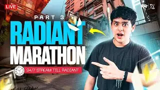 STREAMING UNTIL I BECOME RADIANT | 24/7 Live Marathon | !rules !upi !sleepcam | Valorant India Live