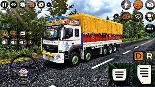 HEAVY 14 WHEELER BHARAT BENZ RAJASTHANI FULL MODIFIED TRUCK IN SHIMLA FOGGY HILLS !! | BUSSID
