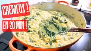 Le d&icirc;ner de semaine PARFAIT : Orzo Cr&eacute;meux en 20 min !