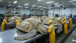 Inside the Turtle Leather Factory &mdash; How Giant Turtle Shells Become Luxury Bags (Full Process)