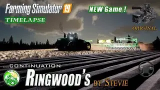 Fs19, FS-22,Farming Simulator, #9-Ringwood&rsquo;s by Stevie.TIMELAPSE. Прохождение+руль.NEW MAP!NEW GAME!