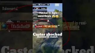 Hacker got banned in Bgis semi finals | bgis the game of hackers🤬🤬 | #bgis #bgmi