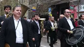 2025-02-23 Entrada de bandas Valencia- Falla Isaac Peral - Méndez Núñez