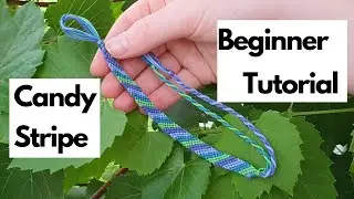 Beginner Candy Stripe Bracelet Tutorial || Friendship Bracelets