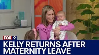Kelly O'Connell brings baby John on FOX 9 Good Day