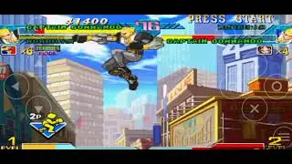 Marvel VS Capcom PSX - (Crossover Battle) [Captain Commando/Morrigan) [Music: Wolverine OST]