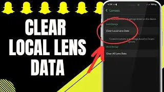 How To Clear Local Lens Data On Snapchat