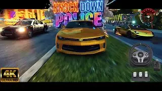 Police Knockdown Challenge 🚔🔥 Epic Racing Gameplay (Ultra HD) #PoliceChase #CarRacing #Gameplay #hdr