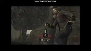 Resident Evil 4 - Leon running from a Boulder