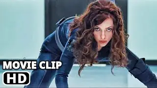 BLACK WIDOW VS HAMMER SECURITY || Fight Scene - Iron-Man 2 2010