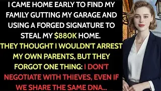 When I came home early from my business trip, the garage of my $880K house was being renovated.
