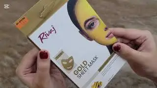 ✨Rivaj Gold Sheet Mask Under Rs.200?! 😱💛 | Glowing Skin on a Budget! 💆&zwj;♀️ #SkincareReview