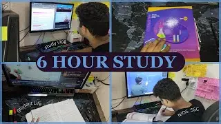 6 HOURS STUDY ROUTINE #class12 #pcmb #studypreparation #nios #ssc