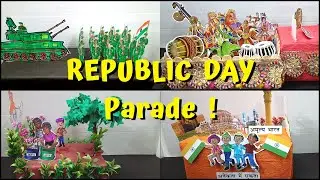 Easy Republic Day Celebration Parade Jhanki Crafts Ideas & Model Making at Home