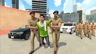 🚔Police Arrest Shinchan in Jail in Indian TheftAuto Simulator 😃 Indian bike driving 3D 