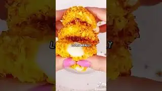 Trying VIRAL doritos crusted babybell fried cheese 😳