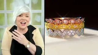 Affinity Diamonds S/3 Tri-Color Stack Ring, Sterling Silver on QVC