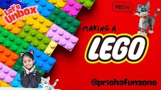 🧱 Kids LEGO Fun | Prisha Opens a Surprise LEGO Cat Set! 🐾