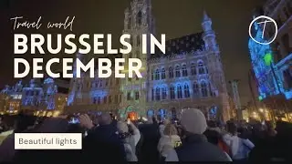 The most beautiful night tour in Brussels Belgium: the charm of the Grand Place Square in December