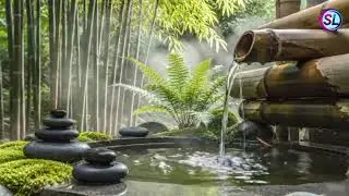 Bamboo Fountain Meditation 🎋 | Alpha Waves for Deep Relaxation & Sleep