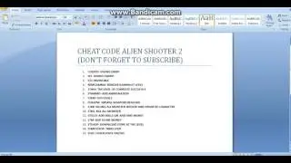 CHEAT ALIEN SHOOTER 2 (PC)