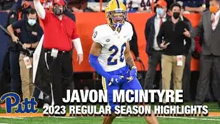 Javon McIntyre 2023 Regular Season Highlights | Pitt DB