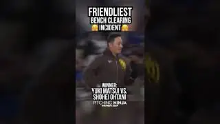 Friendliest Bench Clearing Incident. Winner: Yuki Matsui vs. Shohei Ohtani.