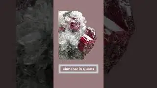Cinnabar in Quartz | Crystals For Beginner's #Shorts