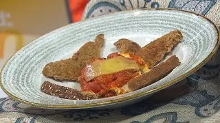 Baked Eggs with Tomato and Mozzarella and a Coconut Papaya Pear Sunflower Smoothie | Joe Shannon
