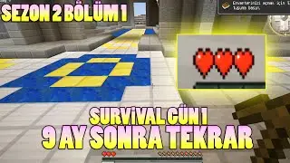 9 Ay Sonra Tekrardan Aynı Mod Paketine Başladık !! Minecraft Survival Sezon 2 B&ouml;l&uuml;m 1