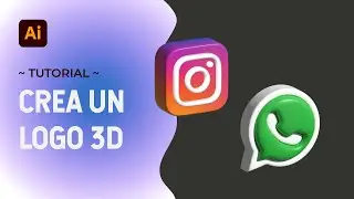 ✅ Como HACER un LOGO 3D en ILLUSTRATOR 2024